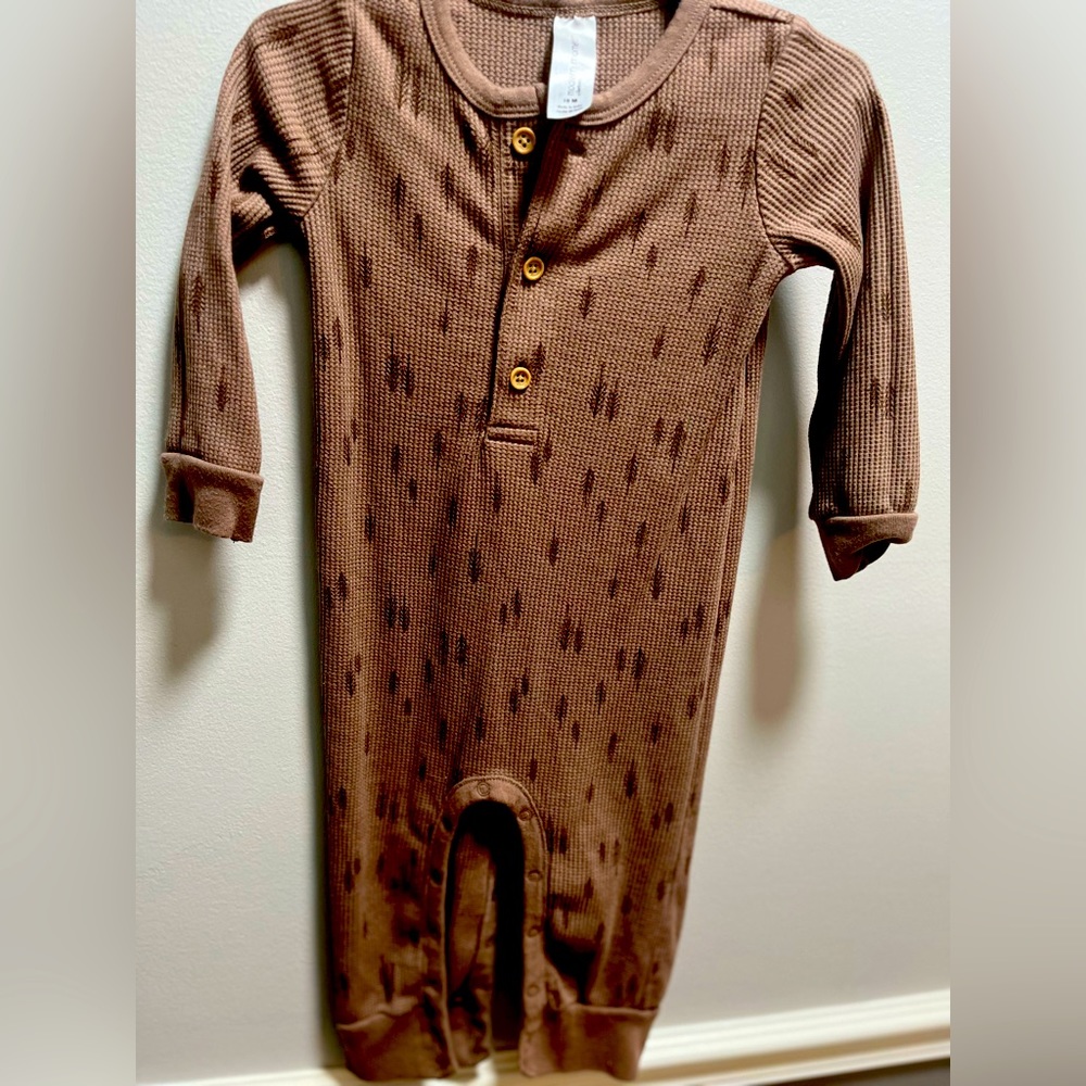Unisex brown onesie